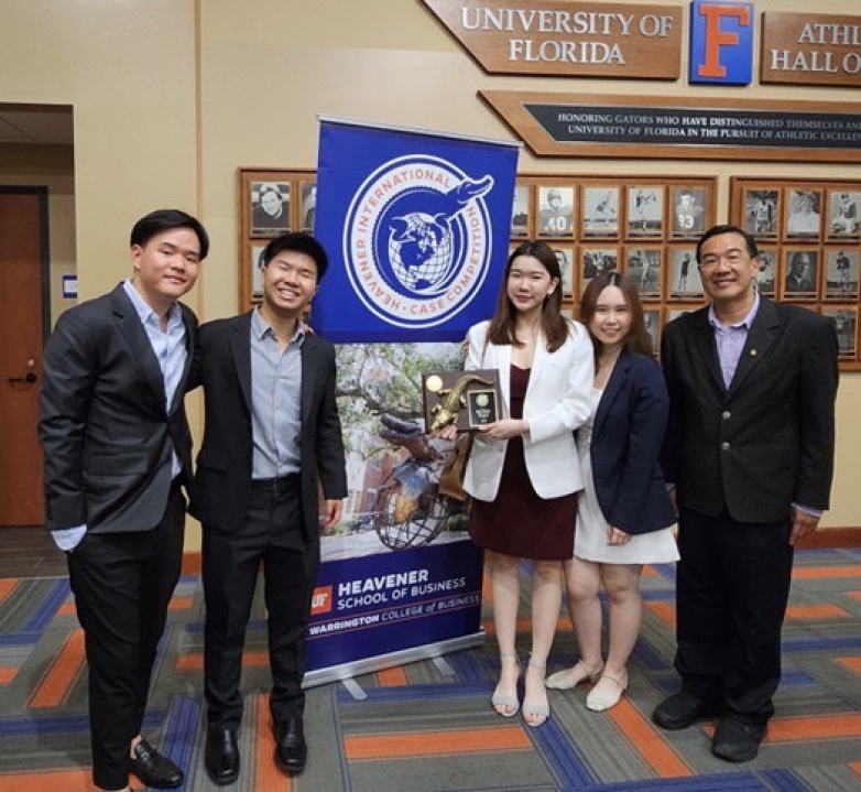 BBA students has secured the 1st runner-up position at the prestigious Heavener International Case Competition (HICC) 2024!