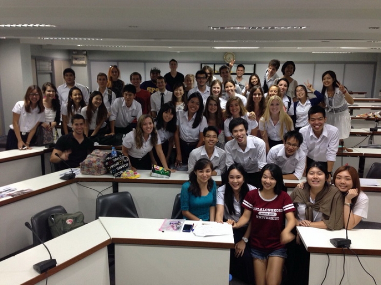BBA Thai Class for the Exchange students for Fall Semester 2014