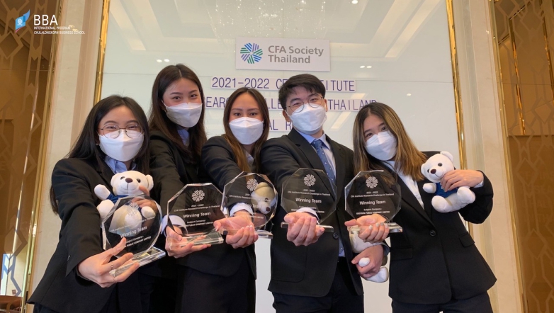 BBA Chula won of The CFA Research Challenge winner of Thailand 2021