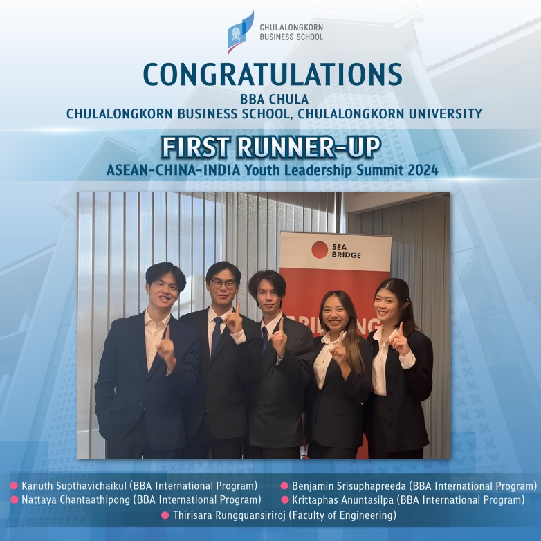 Congratulations to the BBA students for winning the first runner-up title at the ASEAN-China-India Youth Leadership Summit 2024 Sustainability Startathon.